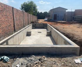 Móng trạm cân 80t Chơn Thành